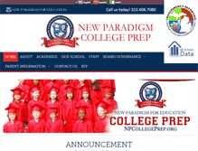 Tablet Screenshot of npcollegeprep.org